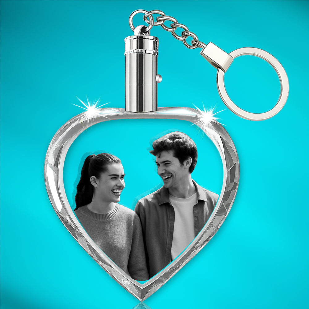 3D Crystal Heart Keychain
