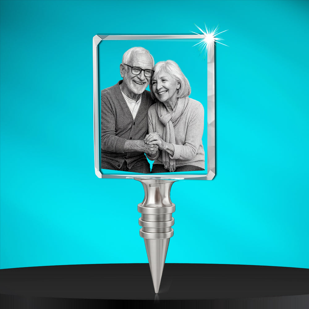 2D Crystal Wine Stopper