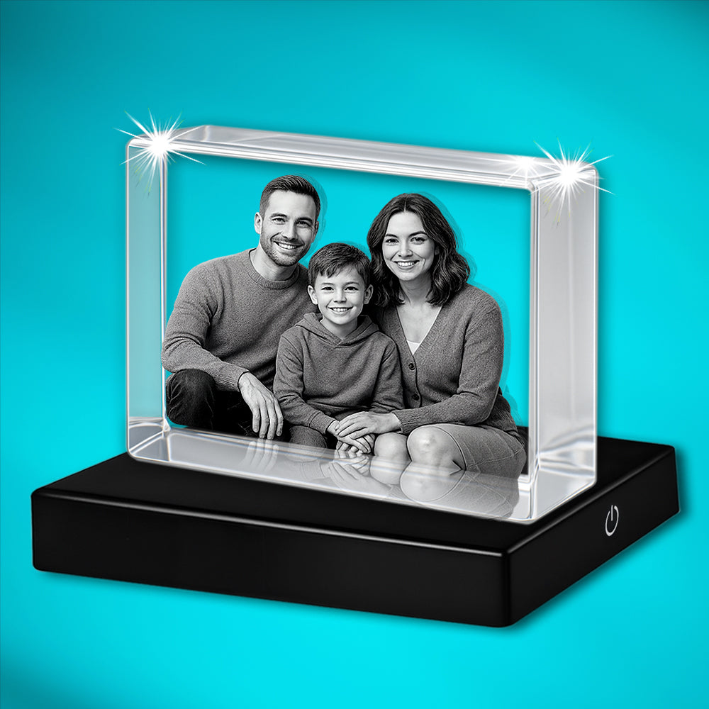 3D Crystal Rectangle- Personalized Photo Keepsake