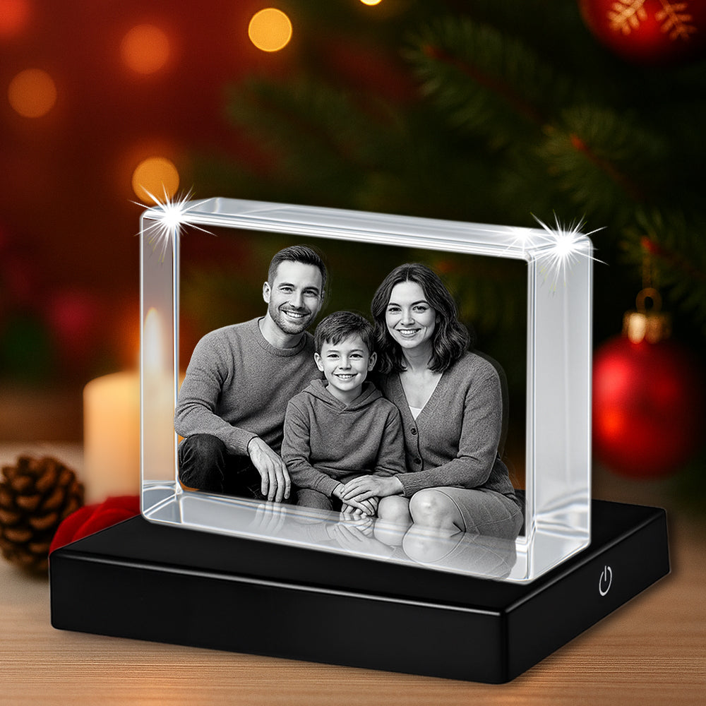 3D Crystal Rectangle- Personalized Photo Keepsake