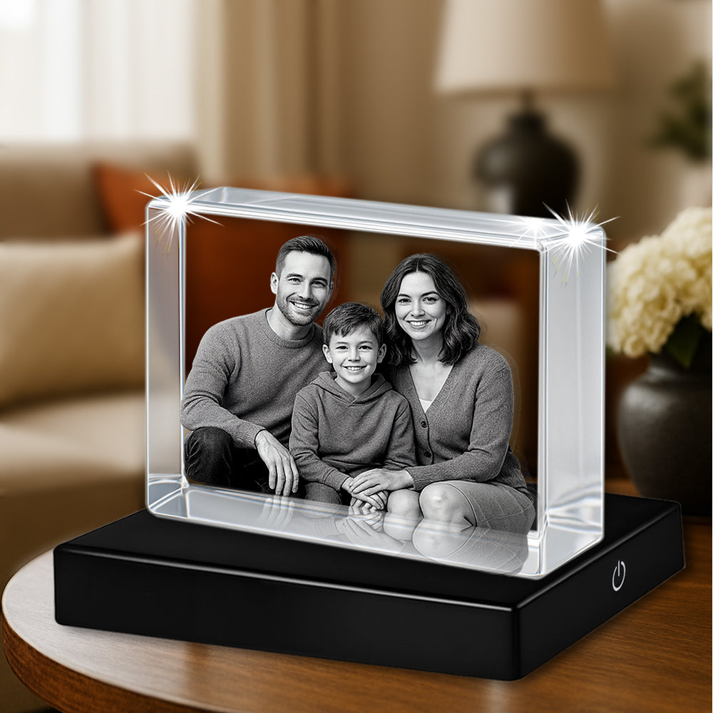 3D Crystal Rectangle- Personalized Photo Keepsake